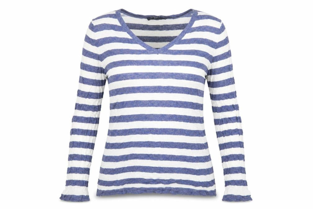 Tommy Hilfiger Women’s Blue Striped Pullover Jumper L