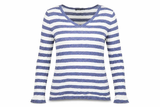 Tommy Hilfiger Women’s Blue Striped Pullover Jumper L