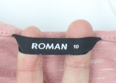 Roman Women’s Pink Casual Dress Size 10 with Pockets