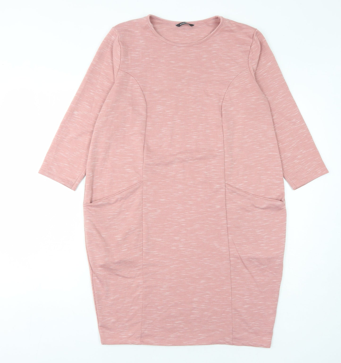Roman Women's Pink Dress Size 10 with Pockets