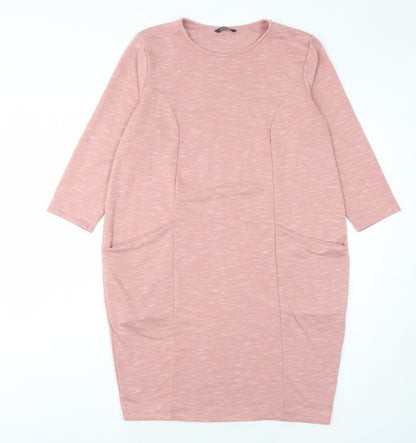 Additional front view of Roman Women's Pink Dress, size 10, with Pockets