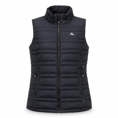 Macpac Women's Black Down Waistcoat Size 10 with Logo