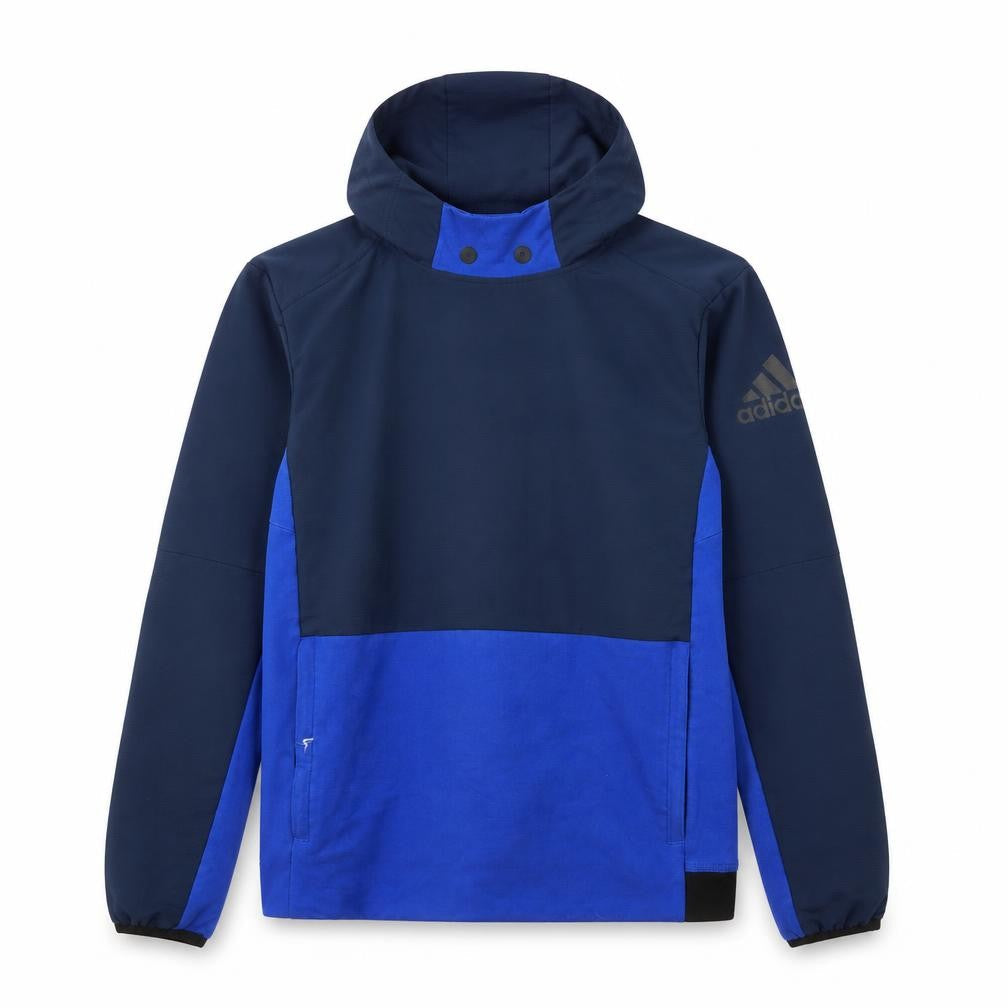 Adidas Men's Blue Pullover Hoodie S with Logo