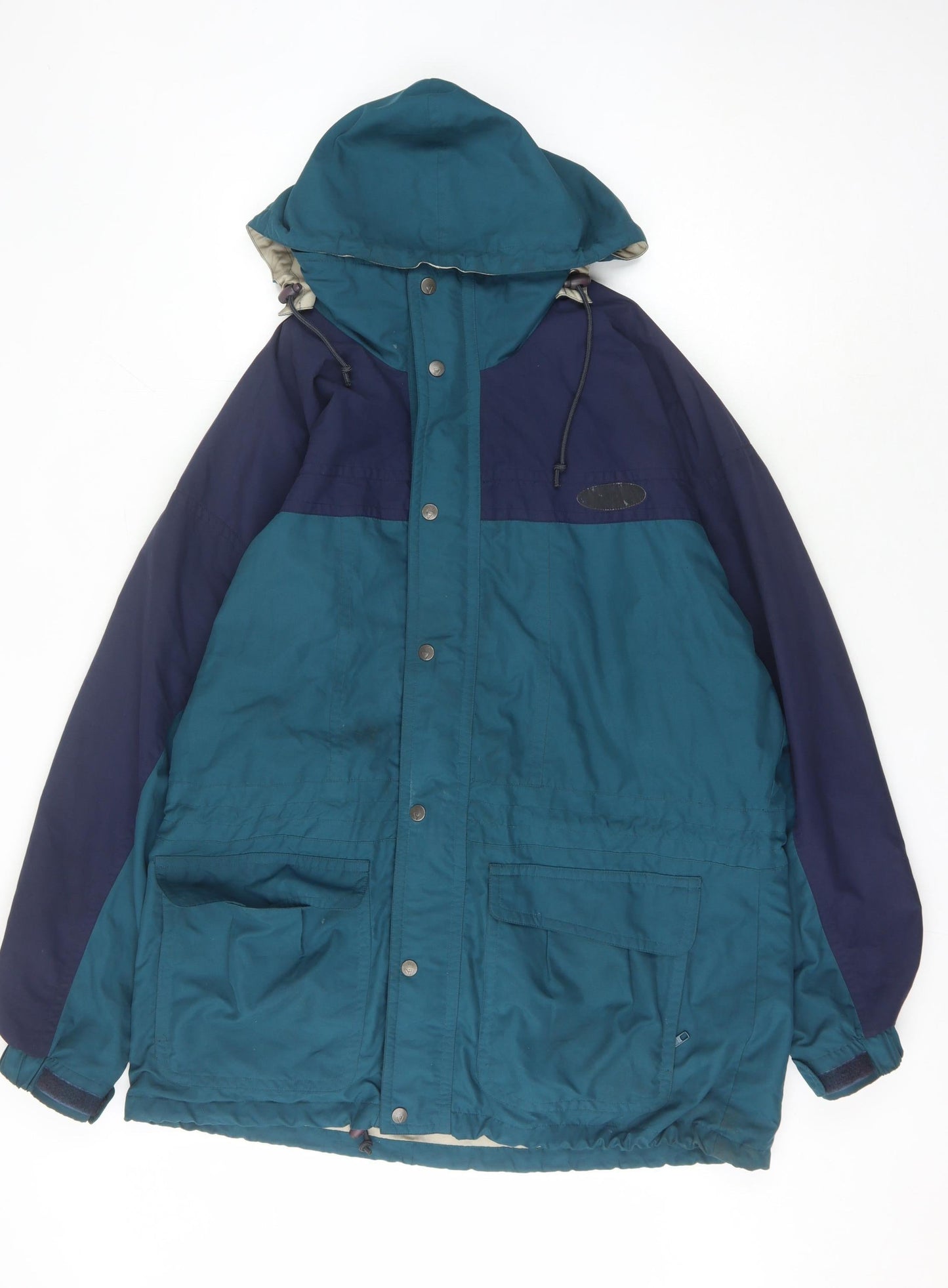 Vango Men's Blue Hooded Parka Jacket Size L