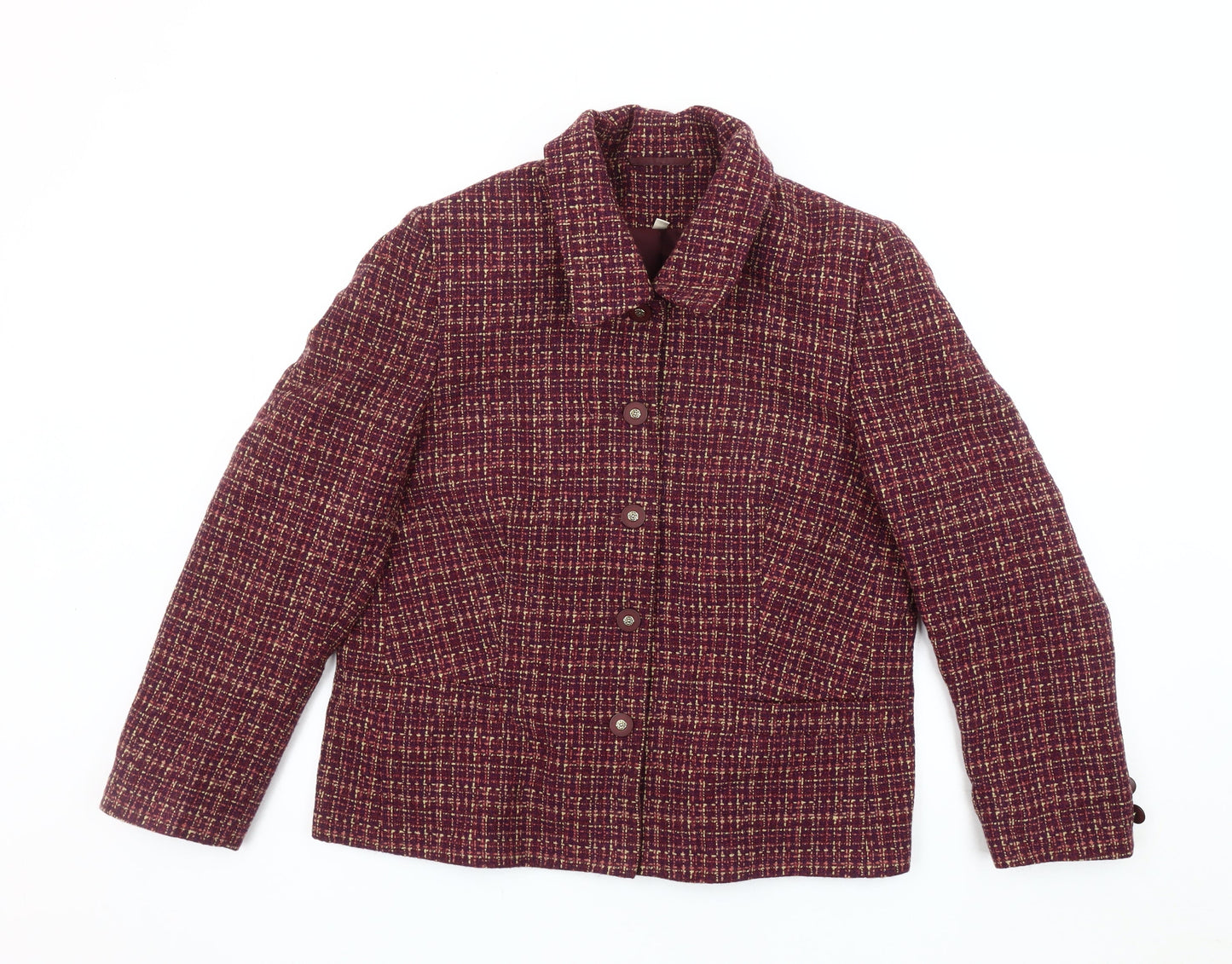 Honor Millburn Women's Multicoloured Check Blazer Size 16
