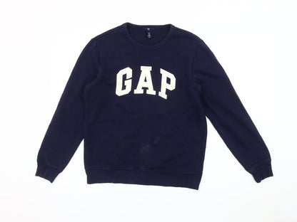 Gap Men's Blue XS Pullover Sweatshirt with Logo