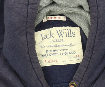 Jack Womens Wills Blue Pullover Hoodie Size 10
