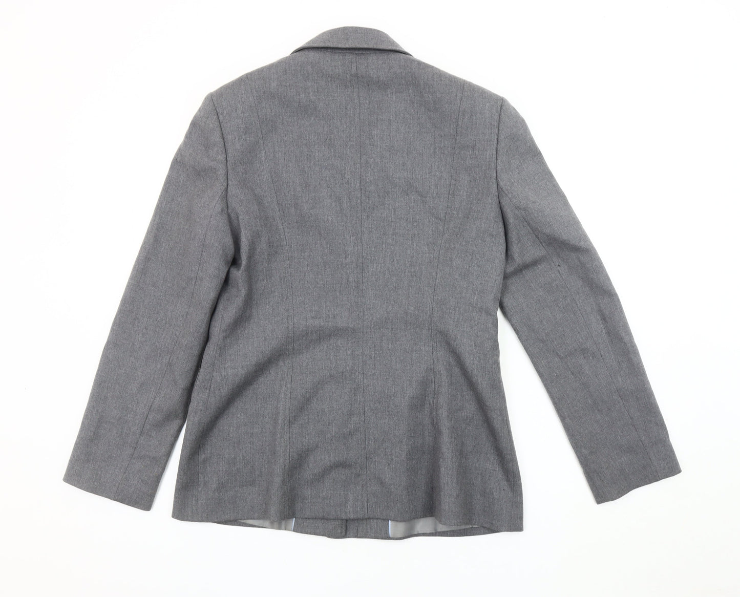 Next Women's Grey Blazer, Size 12, Zip Accents