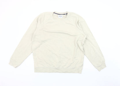 Additional front view of Only & Sons Men's Beige L Pullover Sweatshirt