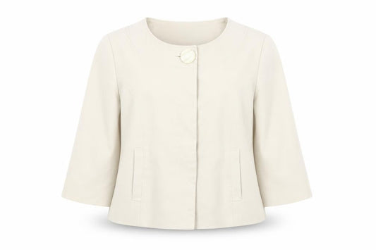 Kaliko Women's Ivory Blazer, Size 14, Lined