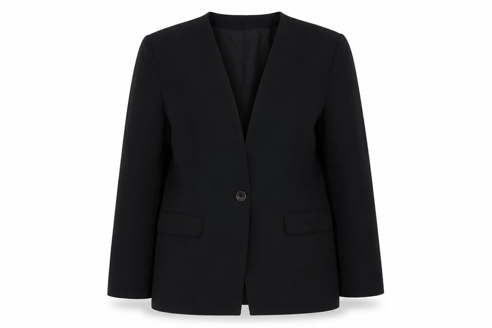 Bianca Women's Black Blazer Size 14 One-Button