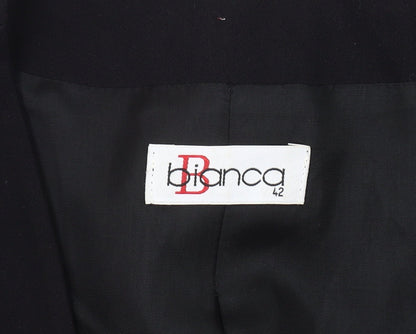 Bianca Women's Black Blazer Size 14 One-Button