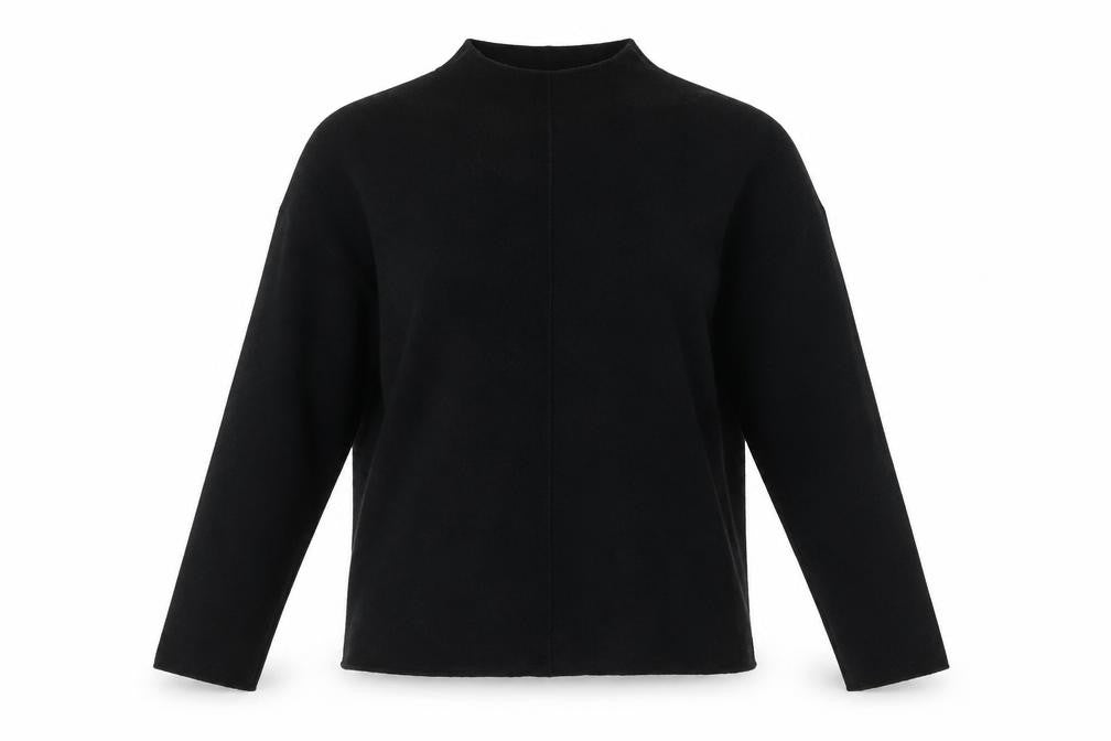 Zara Women's Black Mock Neck Jumper Size S