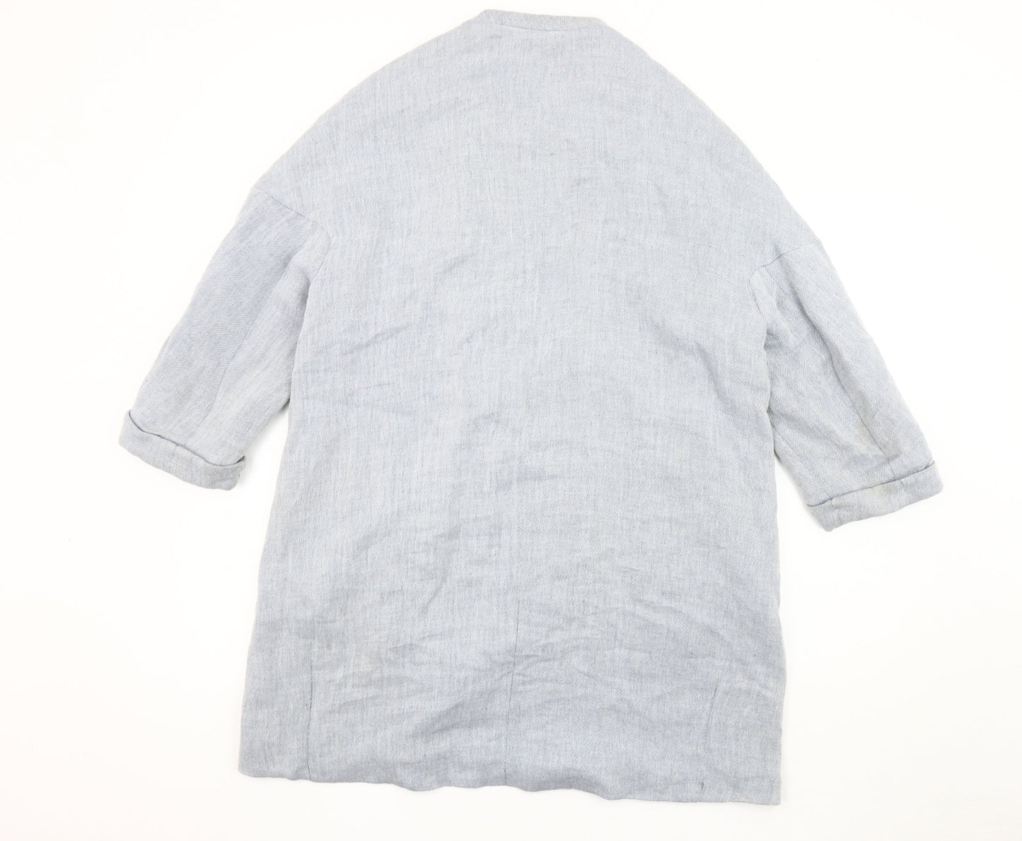 Zara Women's Grey Mid-Length Coat Size 2