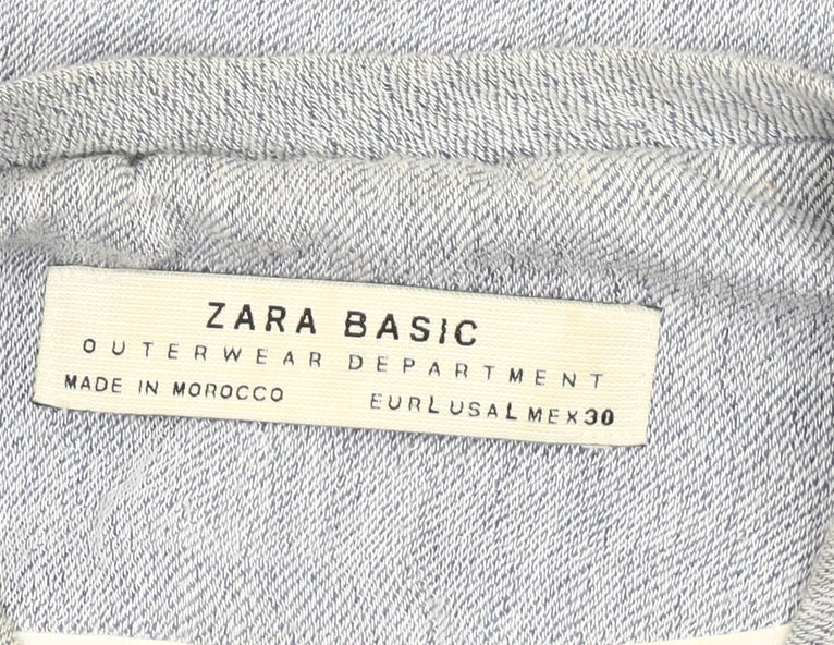 Zara Women's Grey Mid-Length Coat Size 2