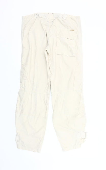 GAS Ivory Cargo Trousers Men’s 29 Regular Cotton