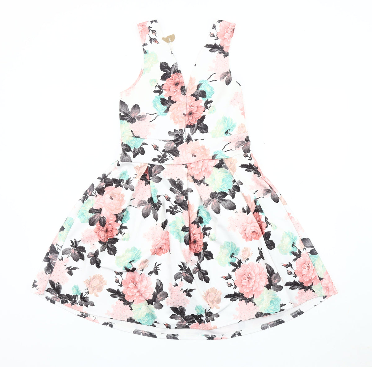Kiah Women's Floral Fit & Flare Dress, Size 10, Multicoloured