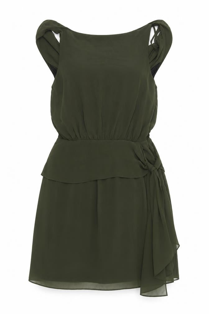ASOS Women's Green Shift Dress, Size 10 - Chic & Versatile