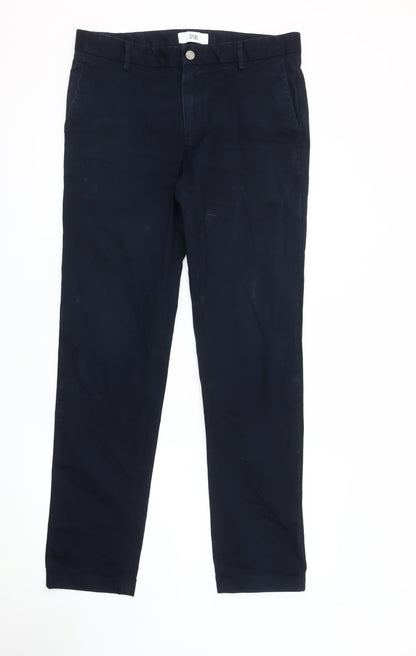 SHARPS Men's Blue Chino Trousers Size 33