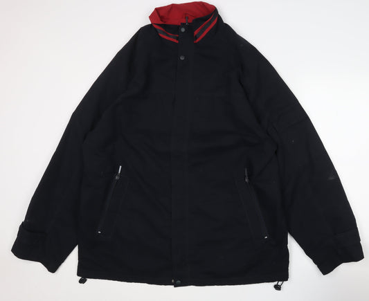ES Sport Men's Black XL Basic Jacket with Hood