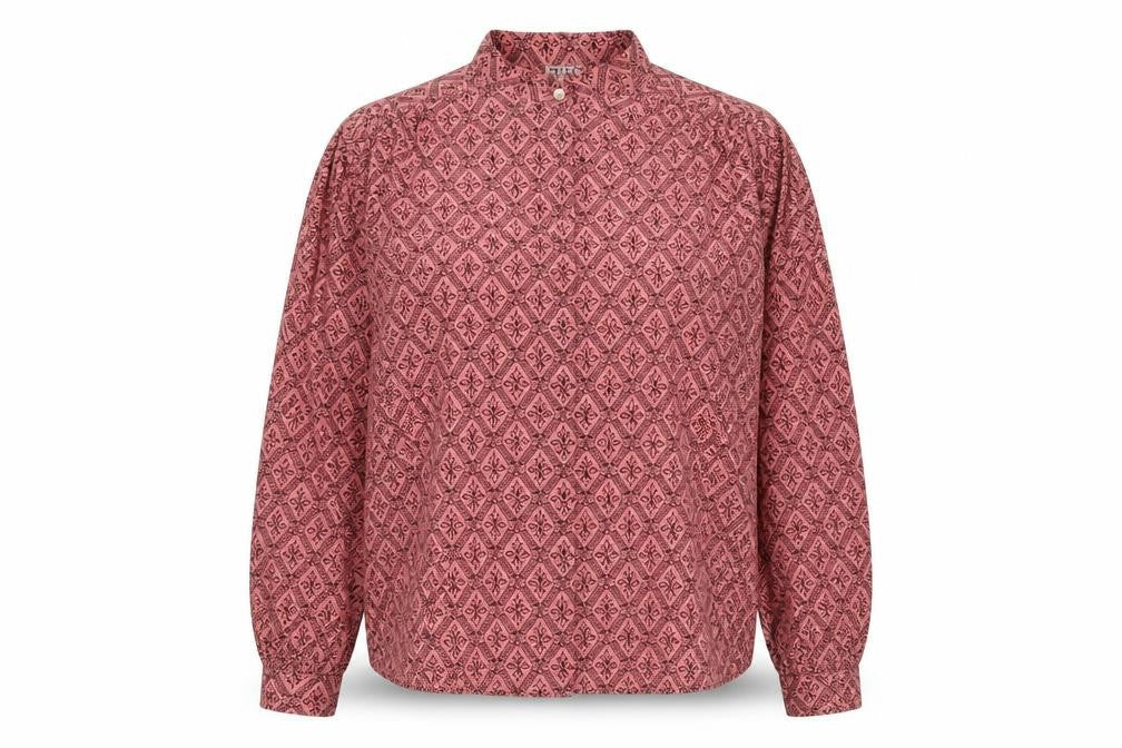 Eastex Women's Pink Geometric Long Sleeve Blouse Size 16