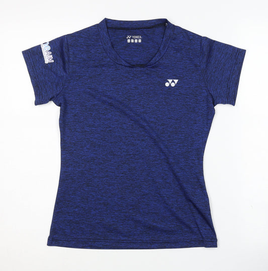 Yonex Women's Blue Sports T-Shirt, Size 2, Lightweight