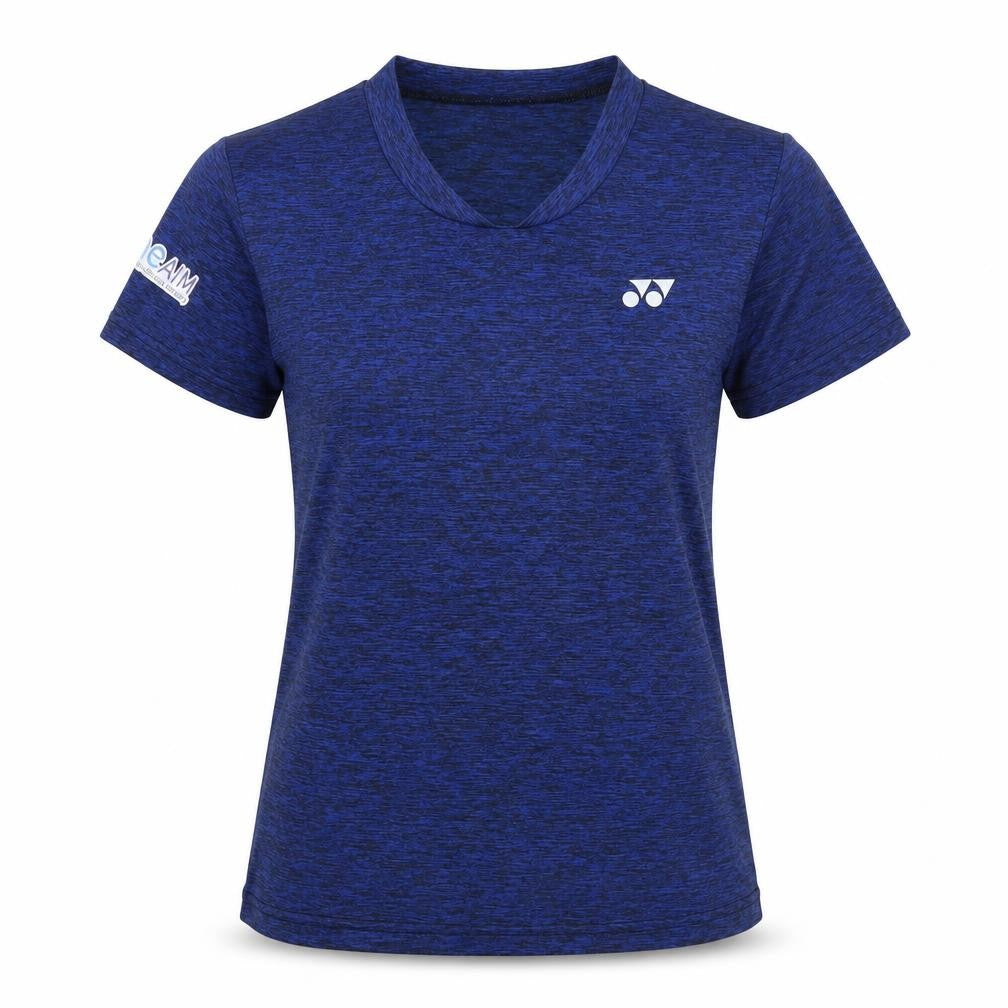 Yonex Women's Blue Sports T-Shirt, Size 2, Lightweight