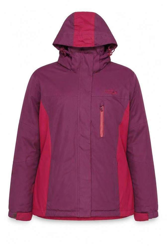 Mountain Life Women's Purple Red Waterproof Jacket, Size 14