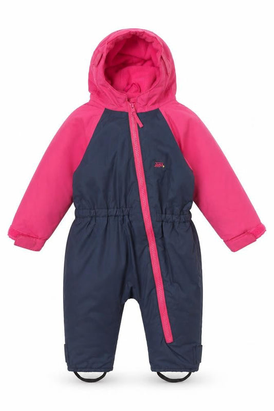 Togz Unisex Baby Pink Blue Snowsuit, 9-12 Months, Hooded