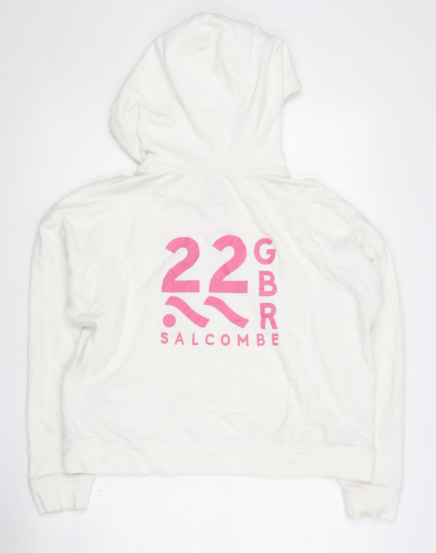Jack Wills Women's White Hoodie Size 10