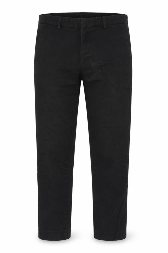 COS Men's Black Straight Trousers Cotton