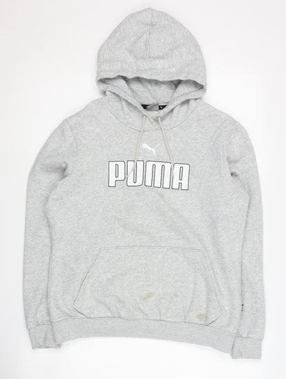 Additional front view of Puma Men's Grey Pullover Hoodie M