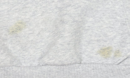 Close-up detail of Puma Men's Grey Pullover Hoodie M