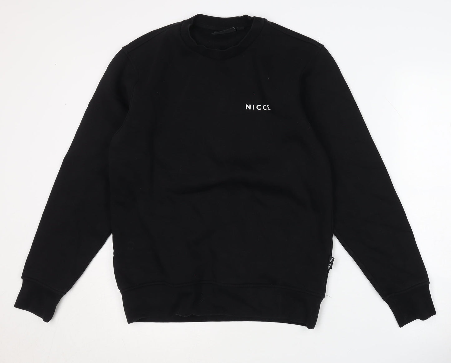 Nicce Men's Black Graphic Print Sweatshirt XS