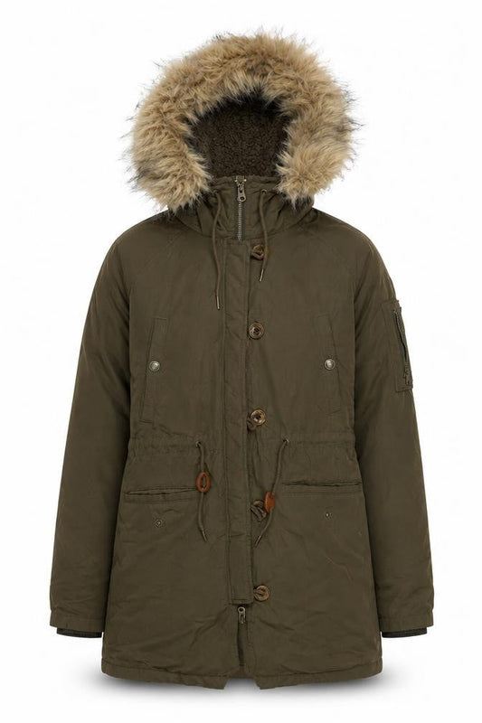 FatFace Women's Green Hooded Parka Size 10 Regular