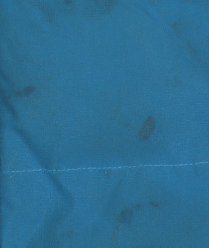 Close-up detail of Animal boys’ blue sleeveless jacket 7-8 years with zip
