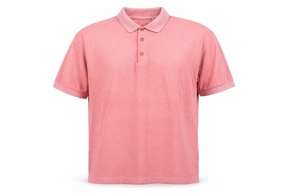 Leshark Men's Pink Polo Shirt L Short Sleeve Casual