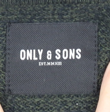 Additional view of Only & Sons Men's Black Cotton jumper Medium