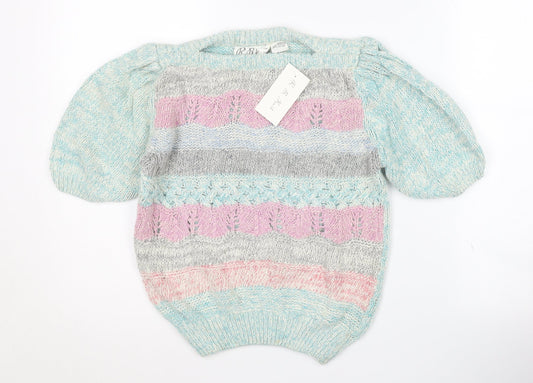 R.B. Knit Women's Multicoloured Jumper, Size S