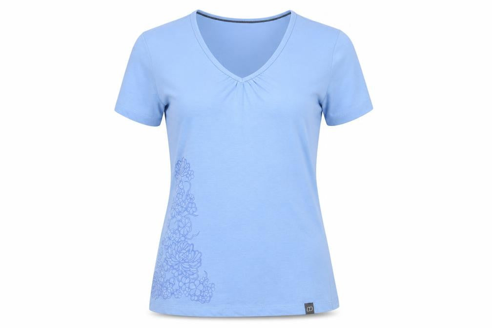 Berghaus Women's Blue V-Neck T-Shirt Size 8
