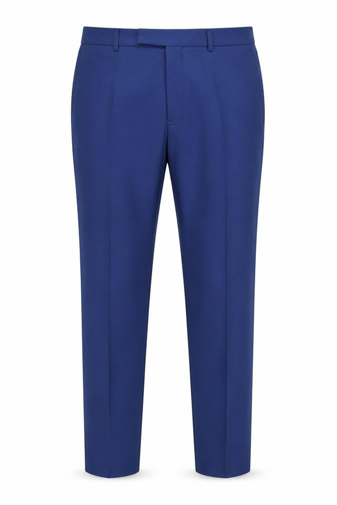 Fellini Men's Blue Slim Fit Suit Trousers 34S