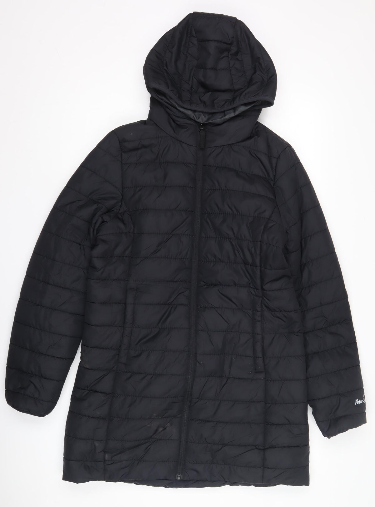 Peter Storm Women's Black Puffer Jacket Size 12 Hooded