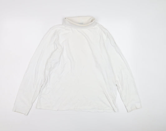 Lyle & Scott White Women's Roll Neck Long Sleeve T-Shirt
