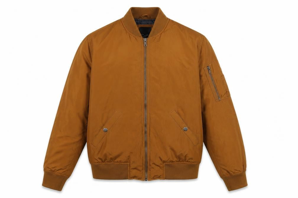 New Look Men's Brown Bomber Jacket S Casual Autumn