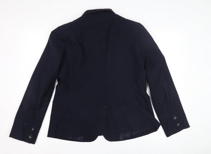 BHS Women's Blue Blazer 18 Lined Single-Breasted