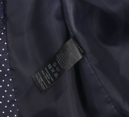 BHS Women's Blue Blazer 18 Lined Single-Breasted