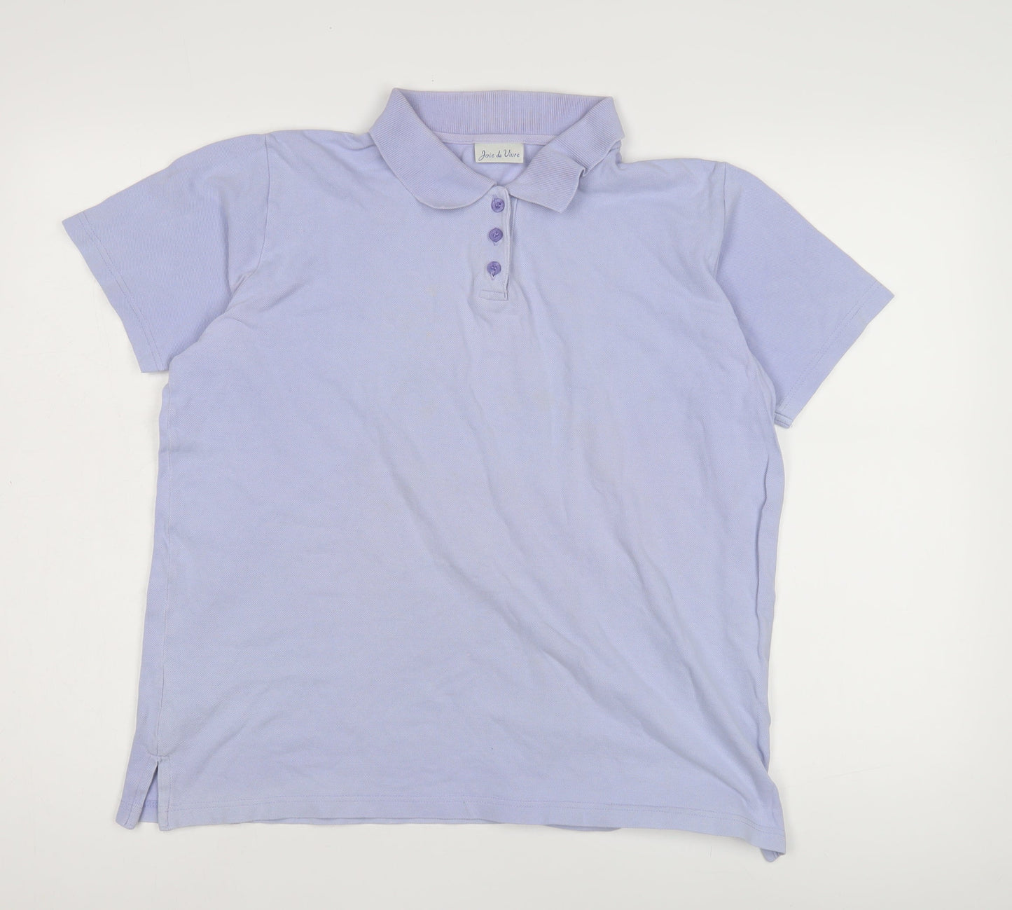 Joie de Vivre Women's Purple Polo M Classic Fit