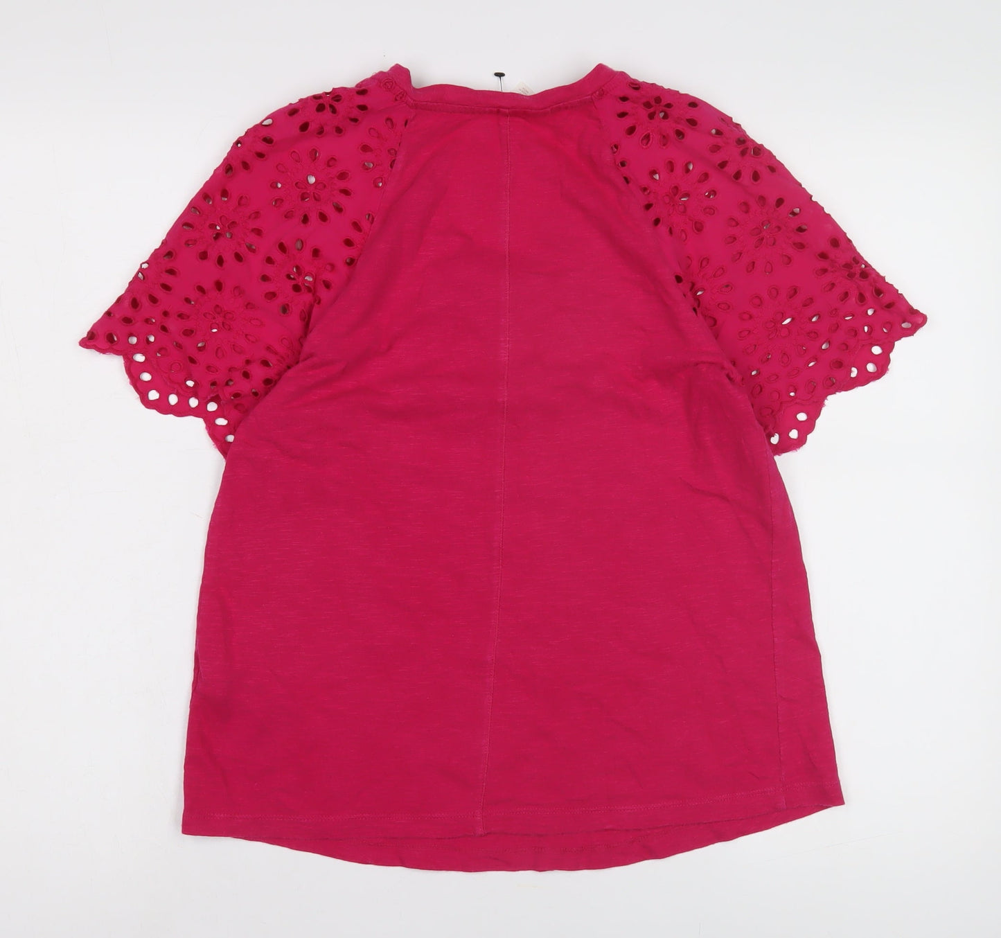 Marks and Spencer Women's Pink V-Neck Top