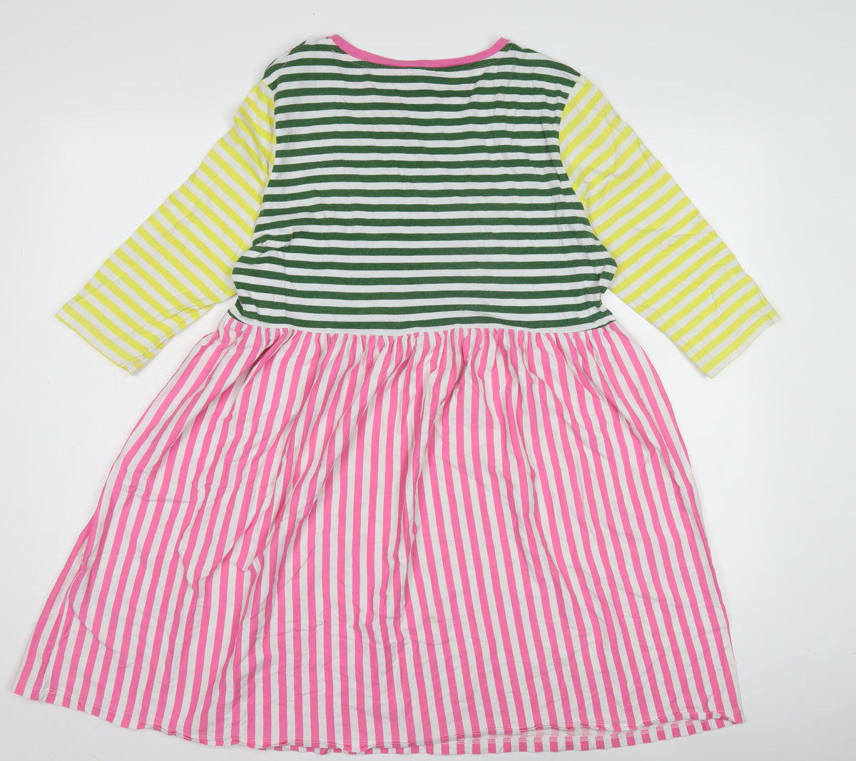 ASOS Women's Multicoloured Stripe A-Line Dress, Size 12