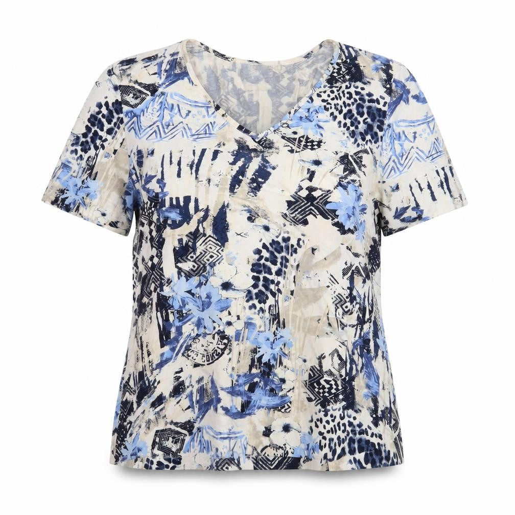 Sommermann Women's Multicoloured Floral T-Shirt - Size 14